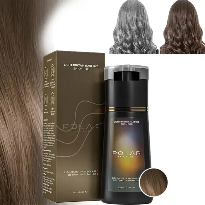Shampoing de coloration de teinture capillaire 3 en 1, shampoing instantané, nourrissant, teinture d