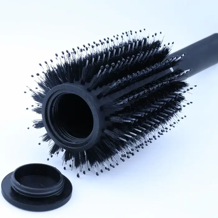 Peigne à cheveux caché démêlant argent brosse