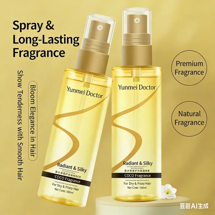 Huile capillaire anti-frisottis en spray
