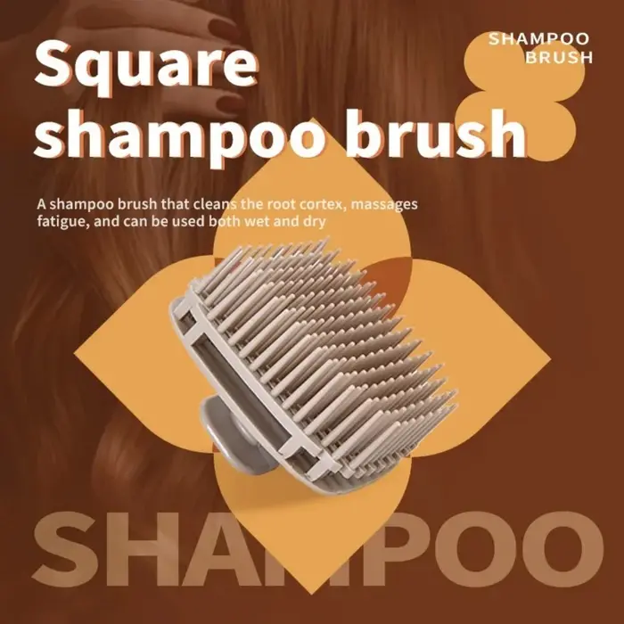 Brosse de massage du cuir chevelu en silicone souple