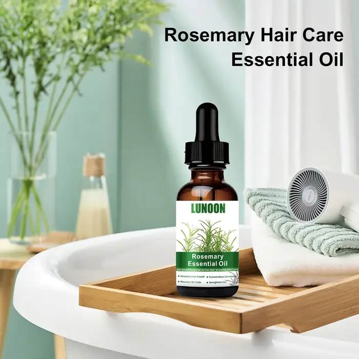 Huile essentielle de romarin 30ml pour la croissance et la soin des cheveux, extrait d'huile végétale pour cheveux amincissants, alimentation du cuir chevelu et brillance saine