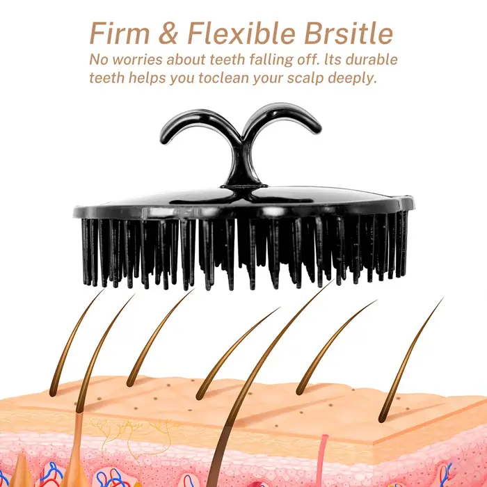 Brosse de massage du cuir chevelu