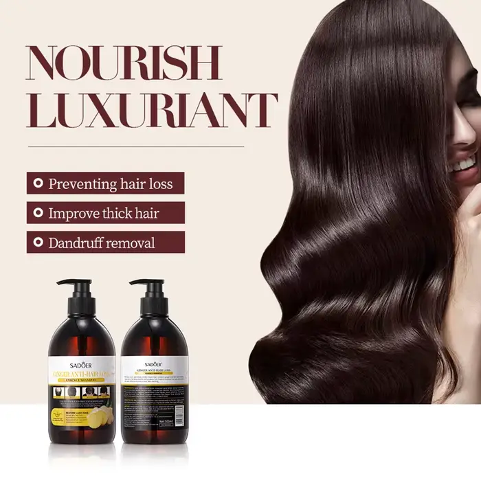 Shampoing Anti-perte de cheveux au gingembre