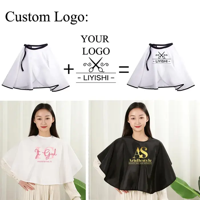 Cape de cheveux avec logo personnalisé pour garder
