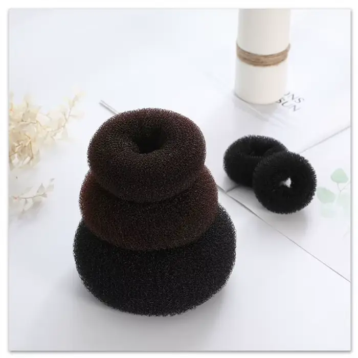 3 pièces chignon beignet mousse magique produits coiffure paresseux cheveux accessoires pour filles