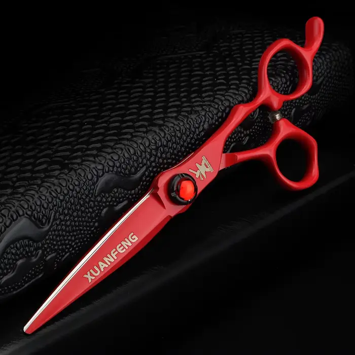 XUANFENG – ciseaux à cheveux rubis de 6 pouces, ciseaux de coupe et ciseaux amincissants entièrement