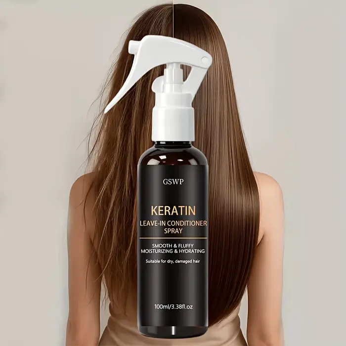 Spray capillaire à la kératine GSWP : Réduit les frisottis