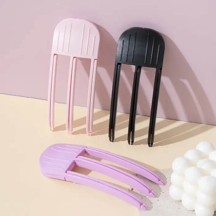 Épingle à cheveux moelleuse frangue à friser Clips racines
