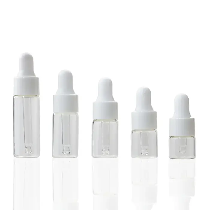 Petit flacon compte-gouttes Transparent de 1ml