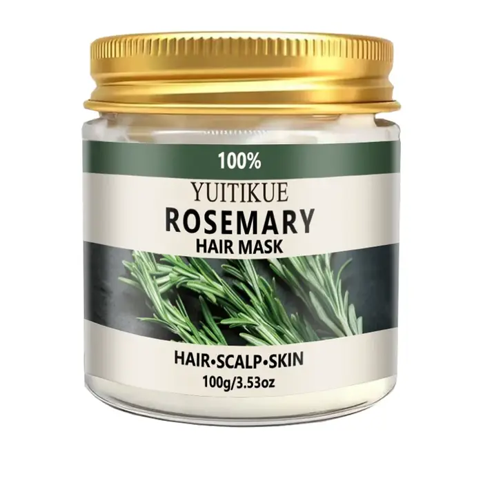 Masque capillaire 100% romarin YUITIKUE |   Soin 3-en-1 pour les cheveux, le cuir chevelu et la peau