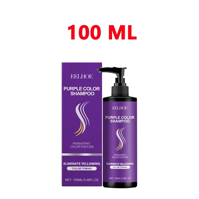 Shampoing violet pour cheveux blonds blanchis, Anti-laiton, tonifiant, gris, réparation et hydrate l