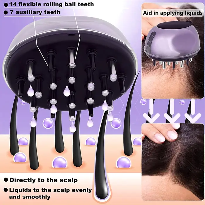 Applicateur d'huile capillaire pour cuir chevelu