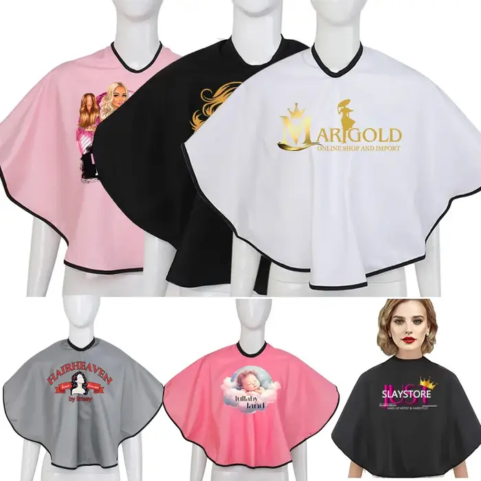 Cape de cheveux avec logo personnalisé pour garder