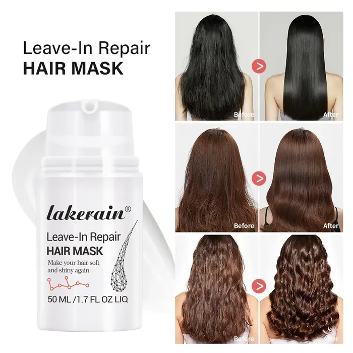 Après-shampooing pour cheveux abîmés, traitement, contrôle des frisottis, 18 masques capillaires, pr