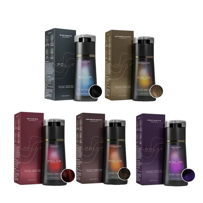 Shampoing de coloration de teinture capillaire 3 en 1