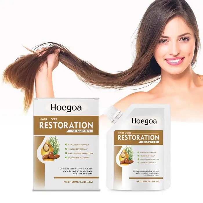 Shampoo fortifiant pour cheveux à base de plantes, contrôle du sébum, formule nourrissante profonde