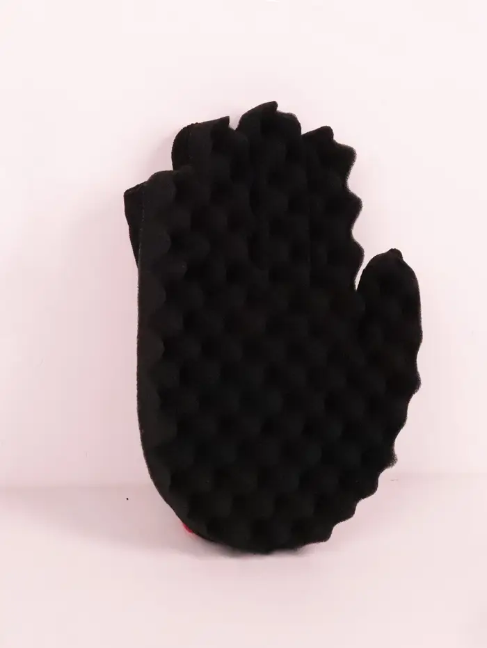 1 gant éponge doux torsadé et ondulé pour soins capillaires africains, outil de coiffure professionn