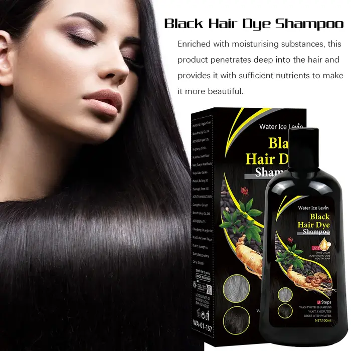 Nouveau 100ml noir couleur de cheveux colorant