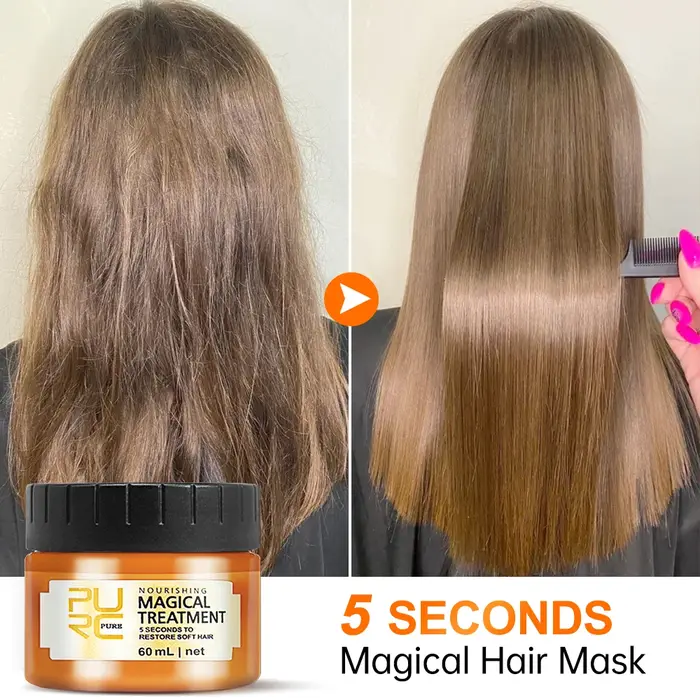 PURC professionnel traitement des cheveux à la kératine crème lissante