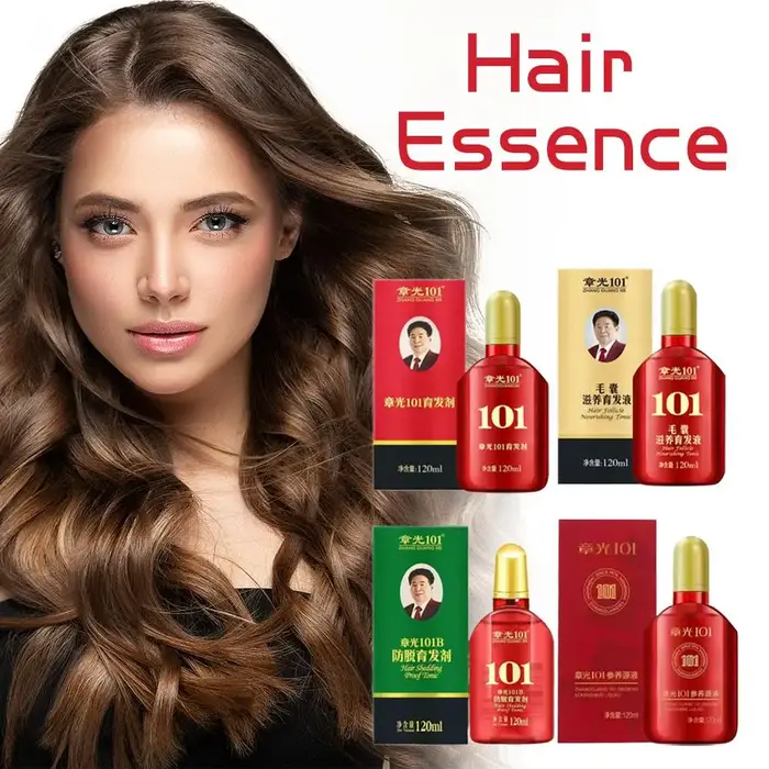 ZHANGGUANG 101 Essence Anti-perte 100% épineux à base de plantes nutriments capillaires