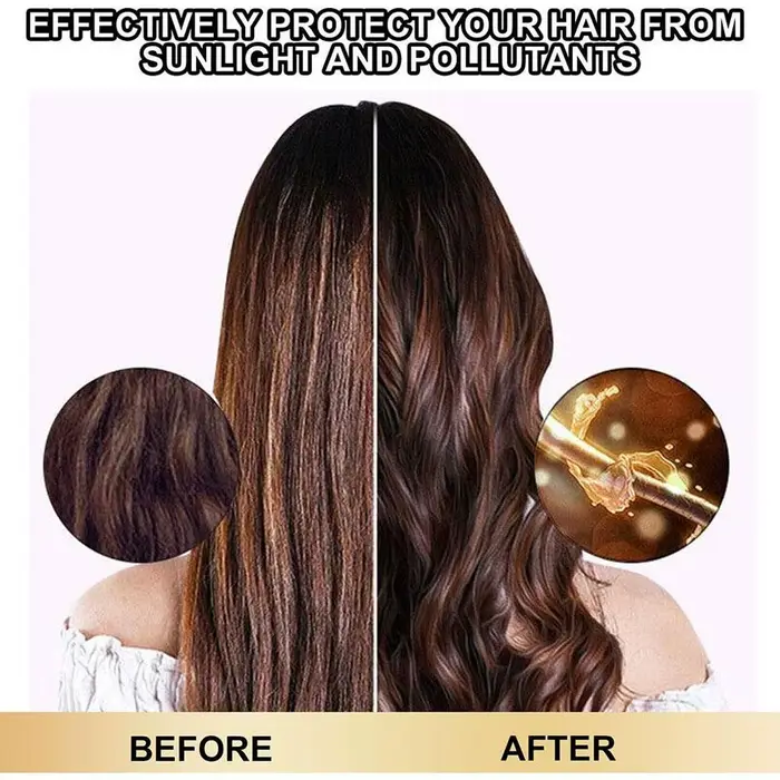 Masque capillaire magique à la kératine pour cheveux maltés