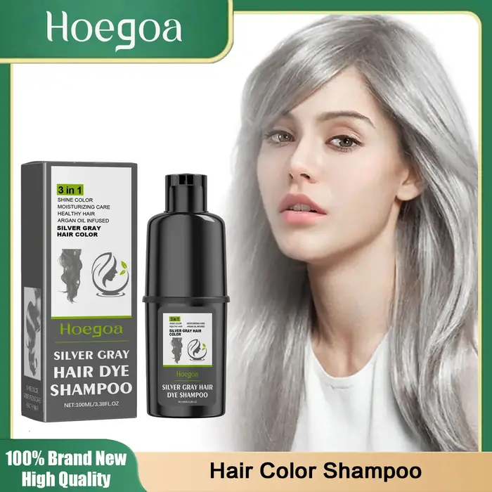 Shampooing de coloration des cheveux 3 en 1 pour hommes et femmes