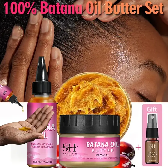 Huile de Batana naturelle 100% Pure pour la croissance des cheveux