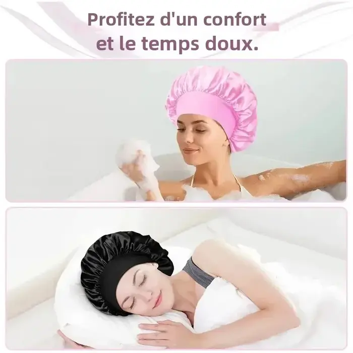Bonnet doublé en Satin de soie douce