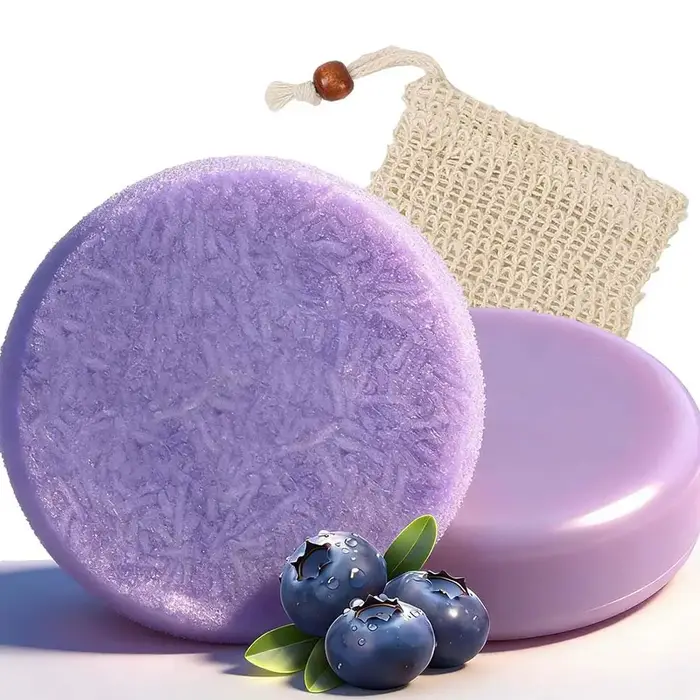 Savon Solide Capillaire Naturel à Base de Plantes Myrtille – Soin Essentiel pour Cheveux Fortifiants