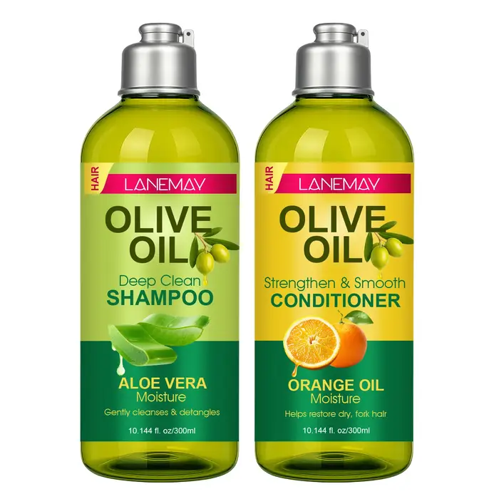 Ensemble Shampooing et Après-Shampooing à l'Huile d'Olive avec Aloe Vera et Huile d'Orange | Netto