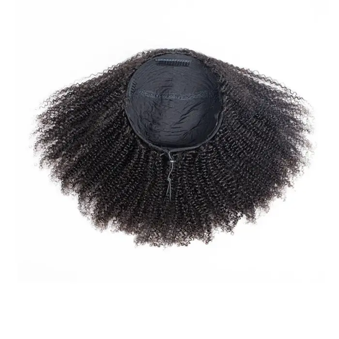 Tuneful court naturel crépus bouclés 3 en 1 demi-perruques cheveux humains pour les femmes (peut êtr