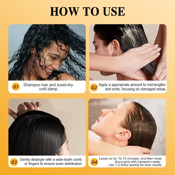 Après-shampoing à l'huile de Batana biologique pour cheveux secs et crépus
