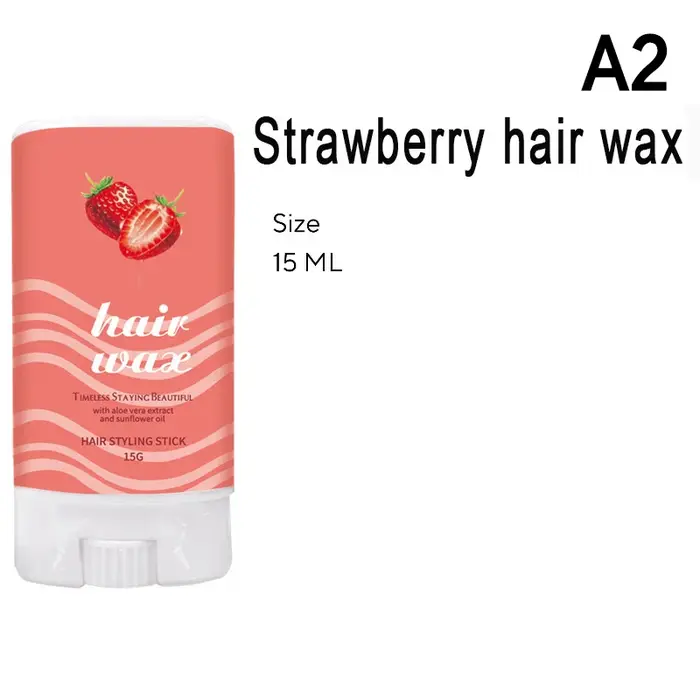 (HG) bâton de Gel pour cheveux aux fraises pommade de cire pour cheveux à l'aloe Vera longue durée 1