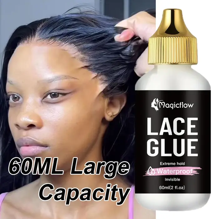 Colle imperméable pour dentelle de perruque, 60ml/2fl.oz, forte tenue, Invisible, séchage rapide et 