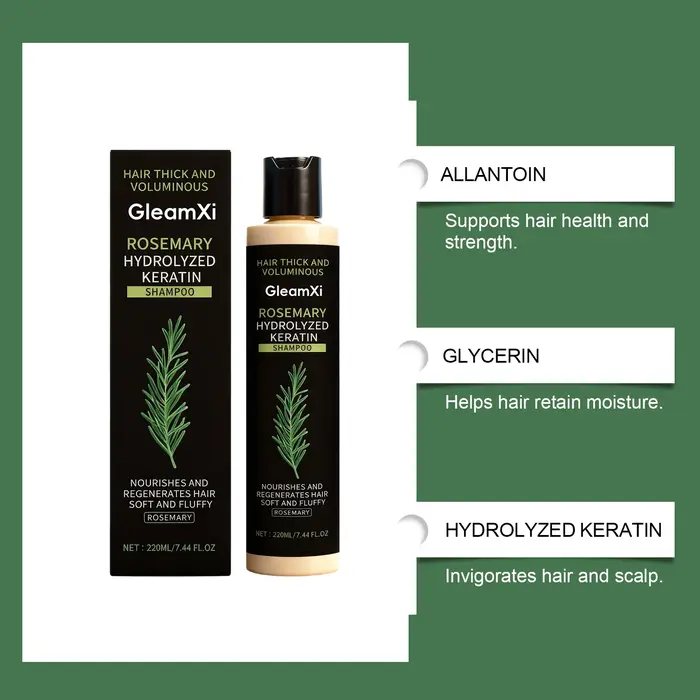Shampoing volumisant à la kératine de romarin