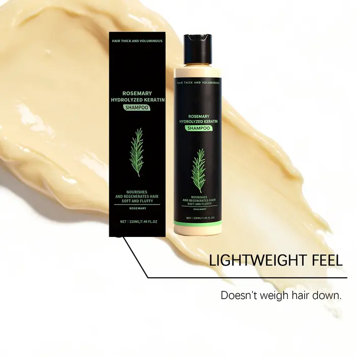 Shampoing volumisant à la kératine de romarin