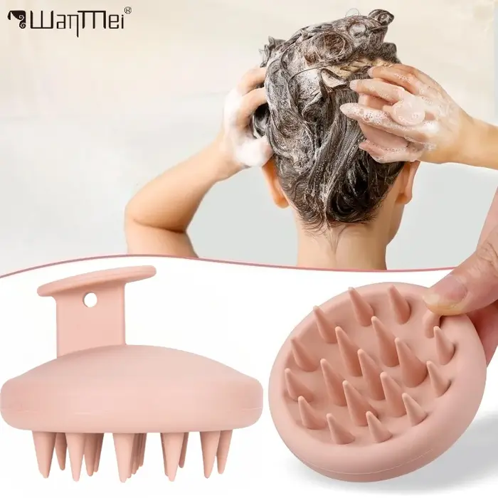 Brosse à shampoing en Silicone