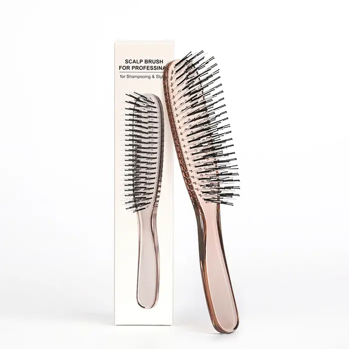 Peigne à cheveux de massage professionnel pour femmes, outil de broCumbria du cuir chevelu, épais, u