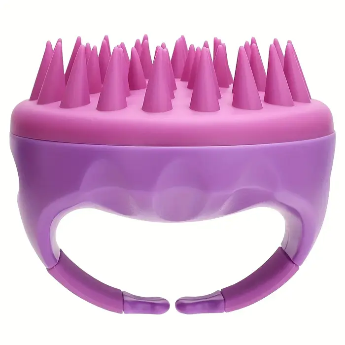 Brosse à shampoing en silicone doux pour massage du cuir chevelu, appareil anti-allergie pour déterm