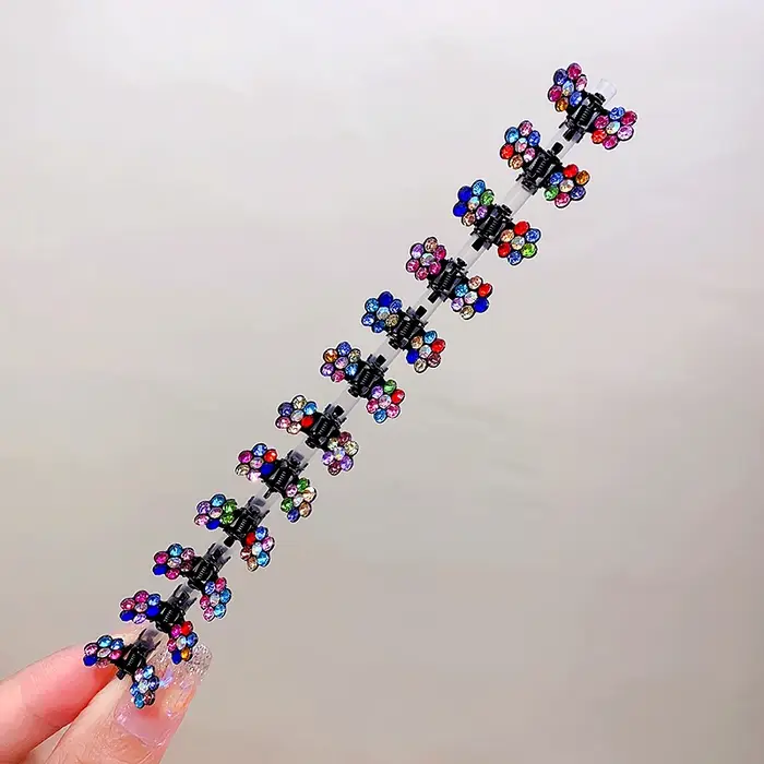 Mini pinces à cheveux en métal antidérapantes