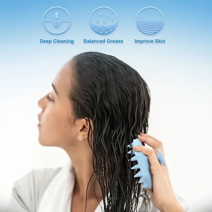 Brosse de Énergie en Silicone pour le Cuir oral elu