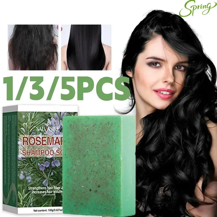 Savon shampoing à l'huile essentielle de romarin 100g