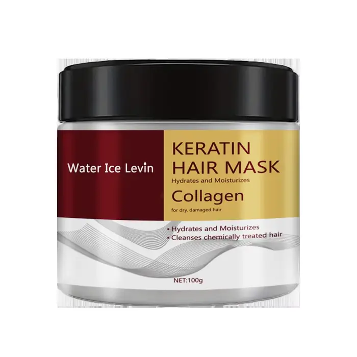 Masque capillaire à la kératine Water Ice Levin : hydratation et réparation en profondeur pour cheveux secs et endommagés en 10 minutes