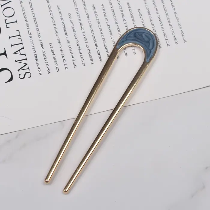 Épingle à cheveux en forme de U en métal pour femmes, fourche à cheveux en U, épingle à cheveux fran