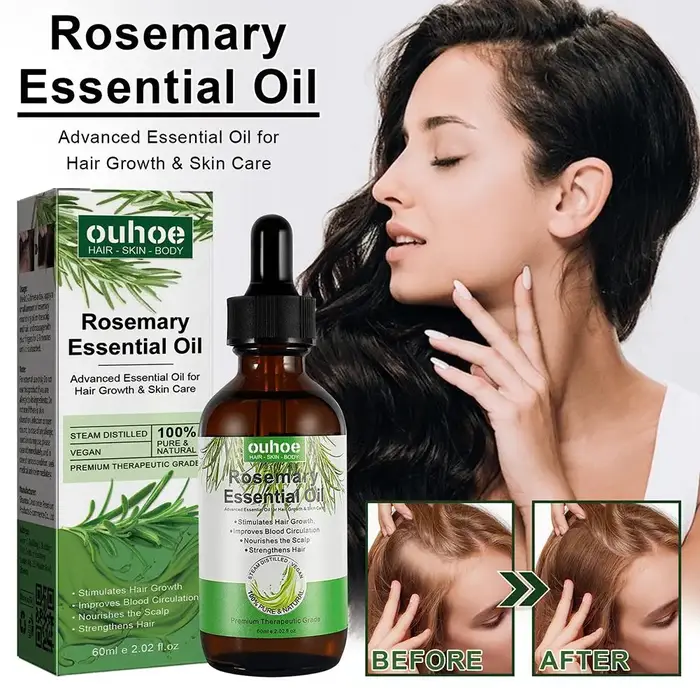 Huile essentielle de romarin huiles de soin capillaires pures naturelles 30ml/60ml