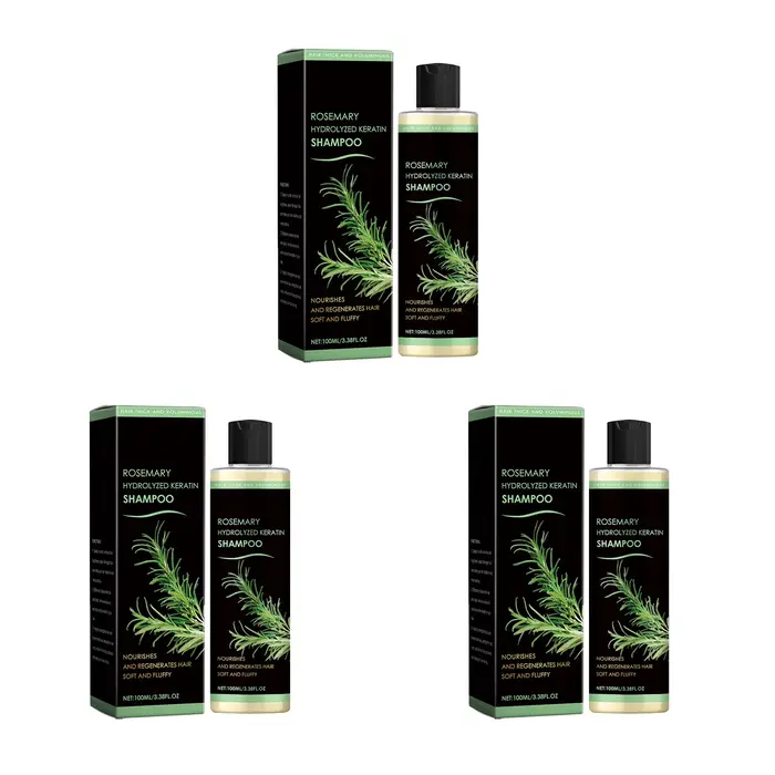 Shampoo à la kératine hydrolysée à la rosemarine