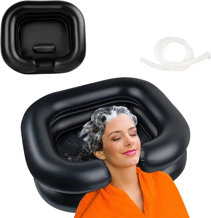 Bassin à shampoing gonflable portable