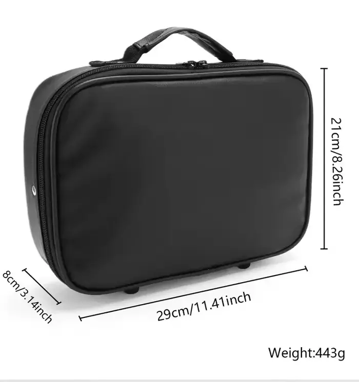 Sac de tondeuse électrique de barbier en cuir PU