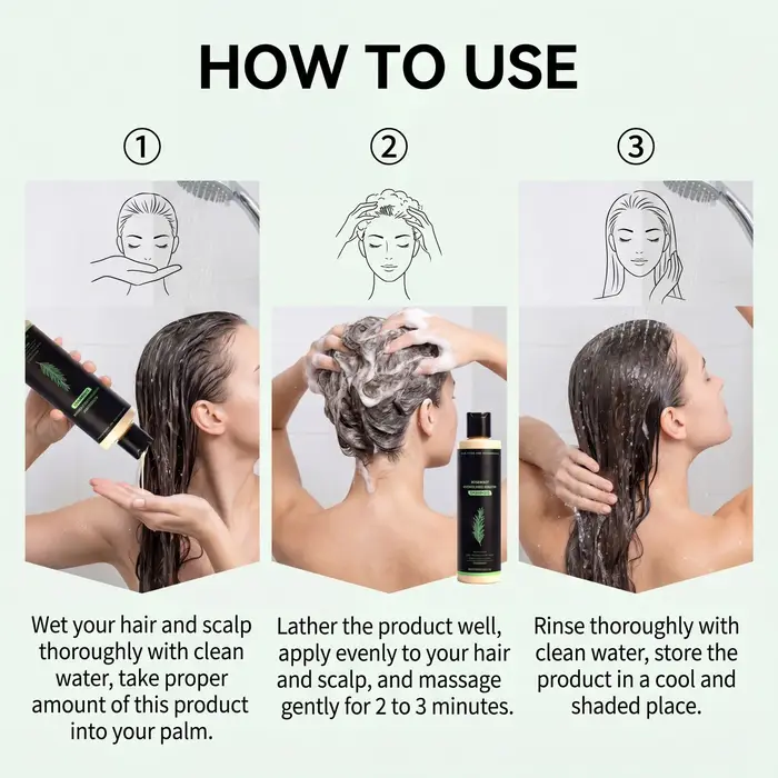 Shampoo 2-en-1 à la romarin