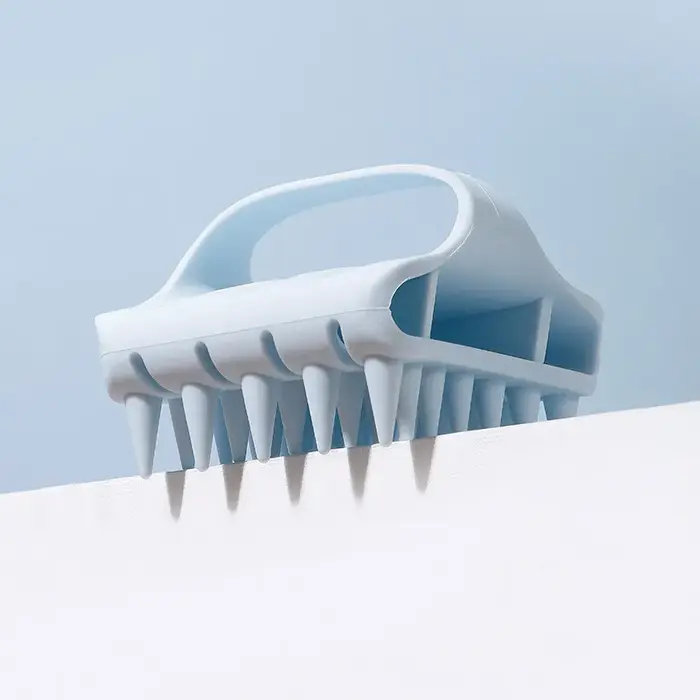 Peigne à shampoing en Silicone, brosse à shampoing pour Massage de la peau, peigne de Massage du cui